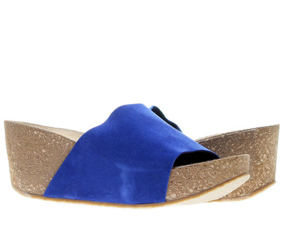 Chocolat Blu Riverside Women’s Suede Wedge Sandals Blue