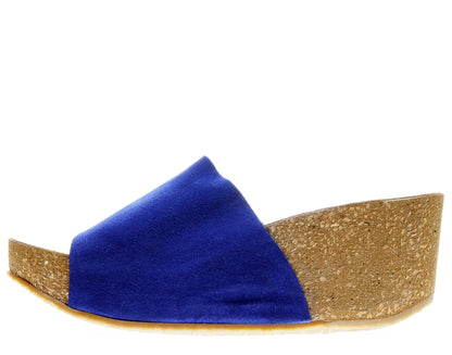 Chocolat Blu Riverside Women’s Suede Wedge Sandals Blue