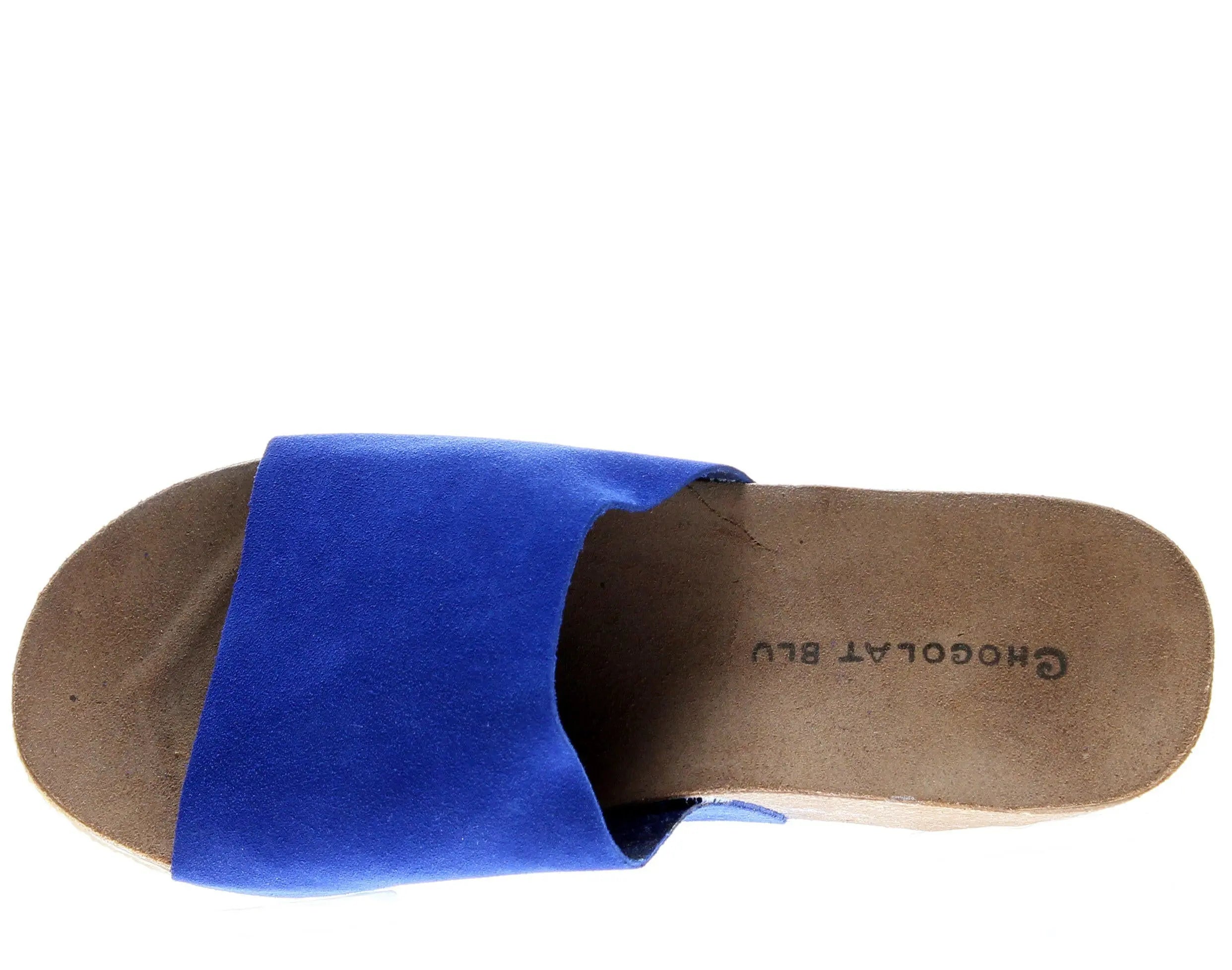 Chocolat Blu Riverside Women’s Suede Wedge Sandals Blue