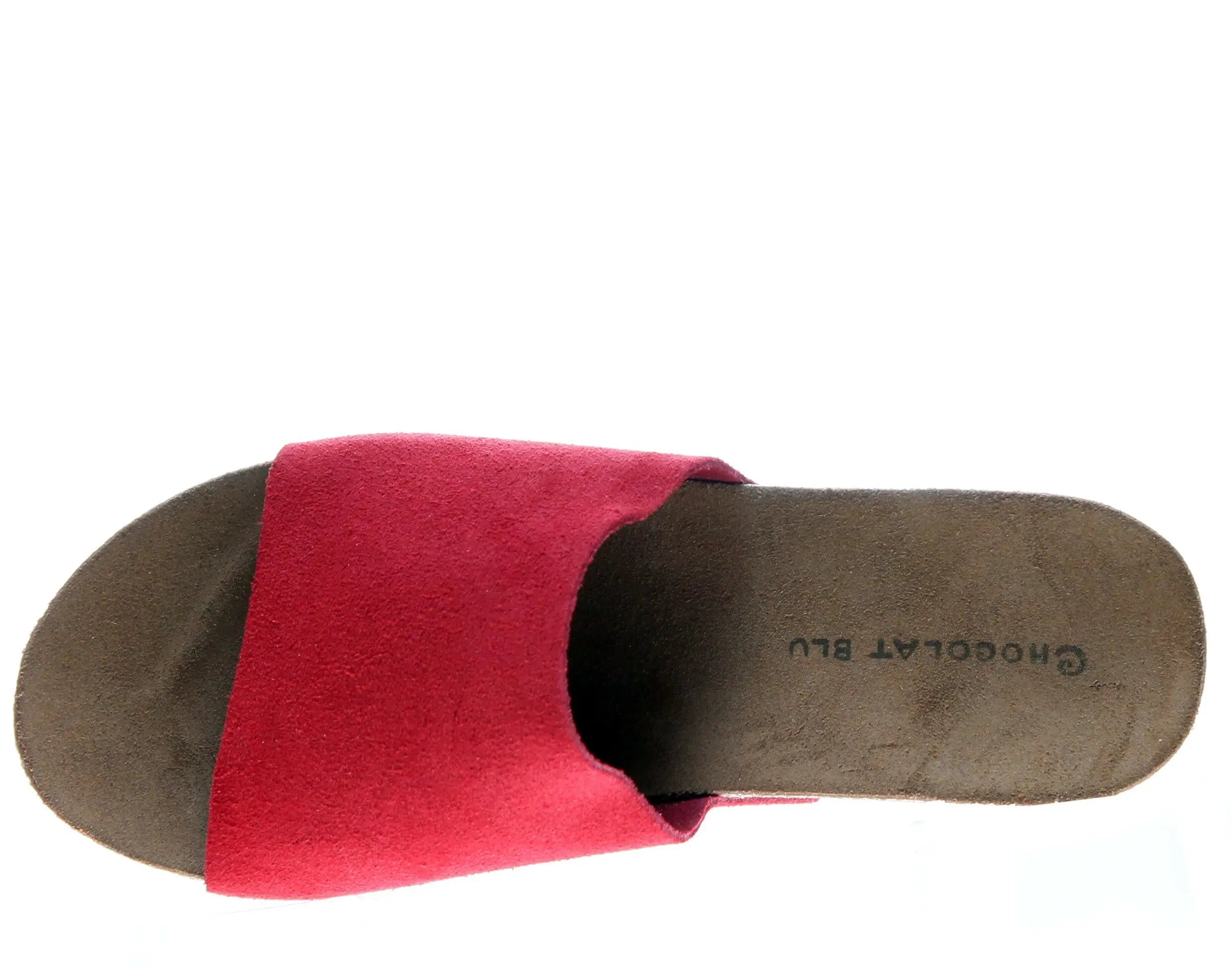 Chocolat Blu Riverside Wedge Sandal Women’s Suede Red