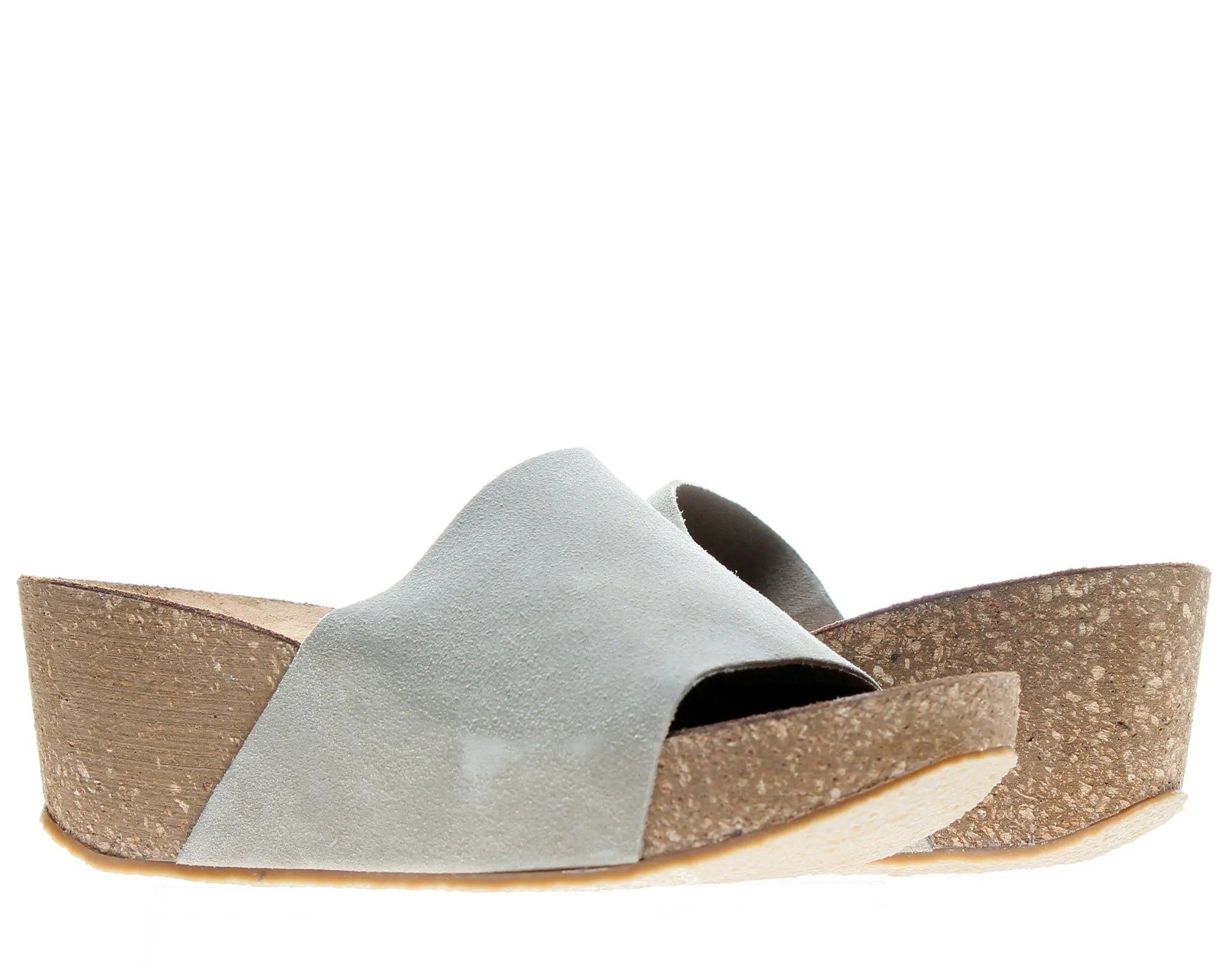 Chocolat Blu Riverside Wedge Sandals Women's Suede Taupe