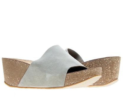 Chocolat Blu Riverside Wedge Sandals Women's Suede Taupe