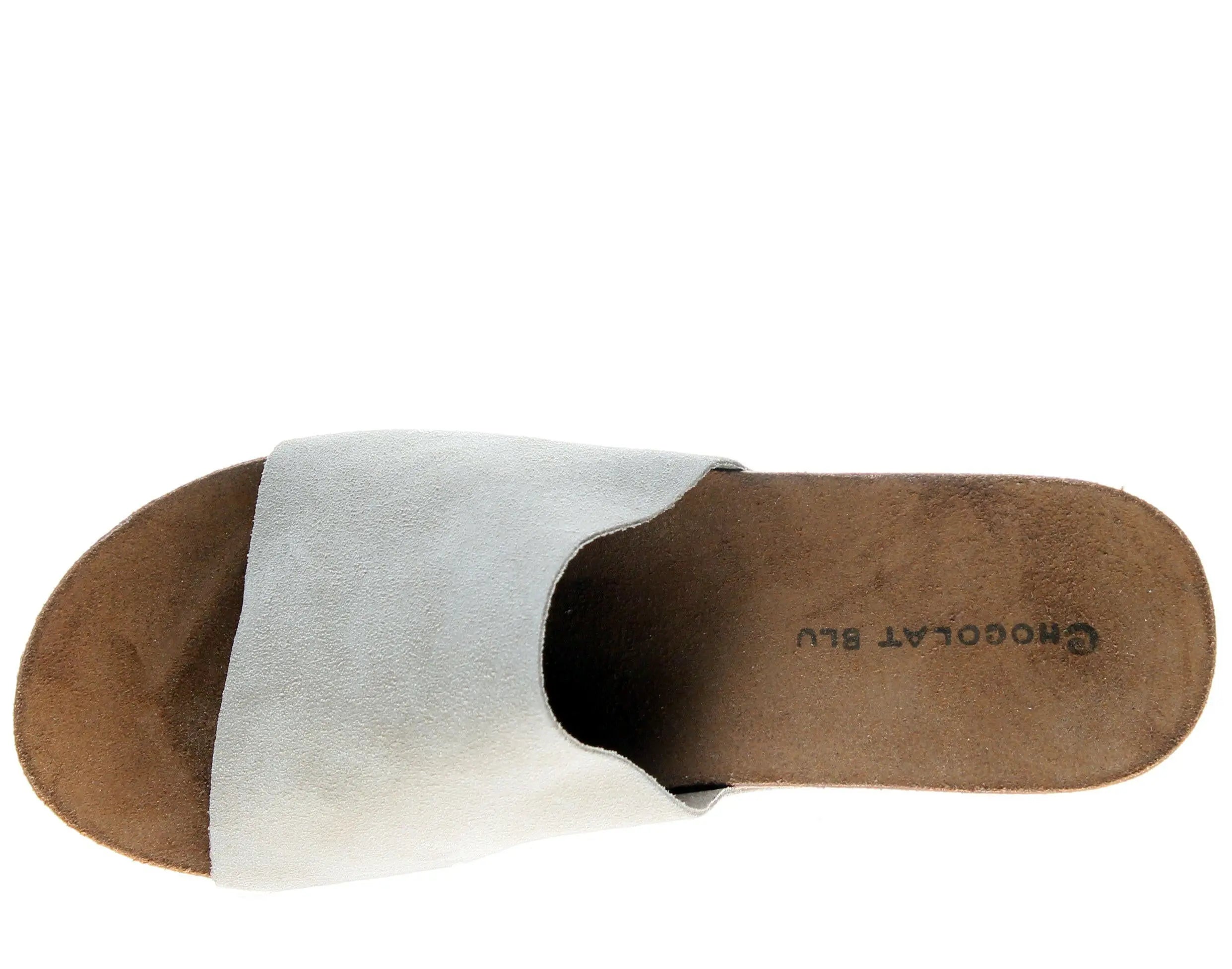 Chocolat Blu Riverside Wedge Sandals Women's Suede Taupe