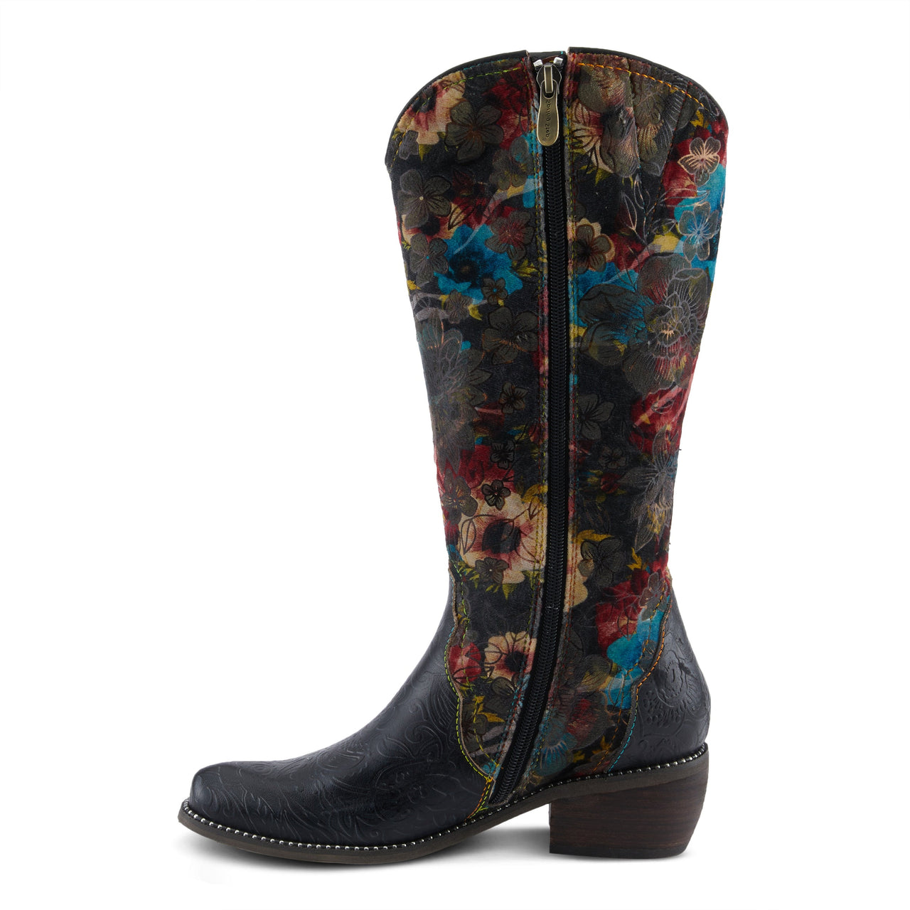 L'Artiste Rodeoqueen-Viv Boots: Vintage-inspired hand-painted western footwear