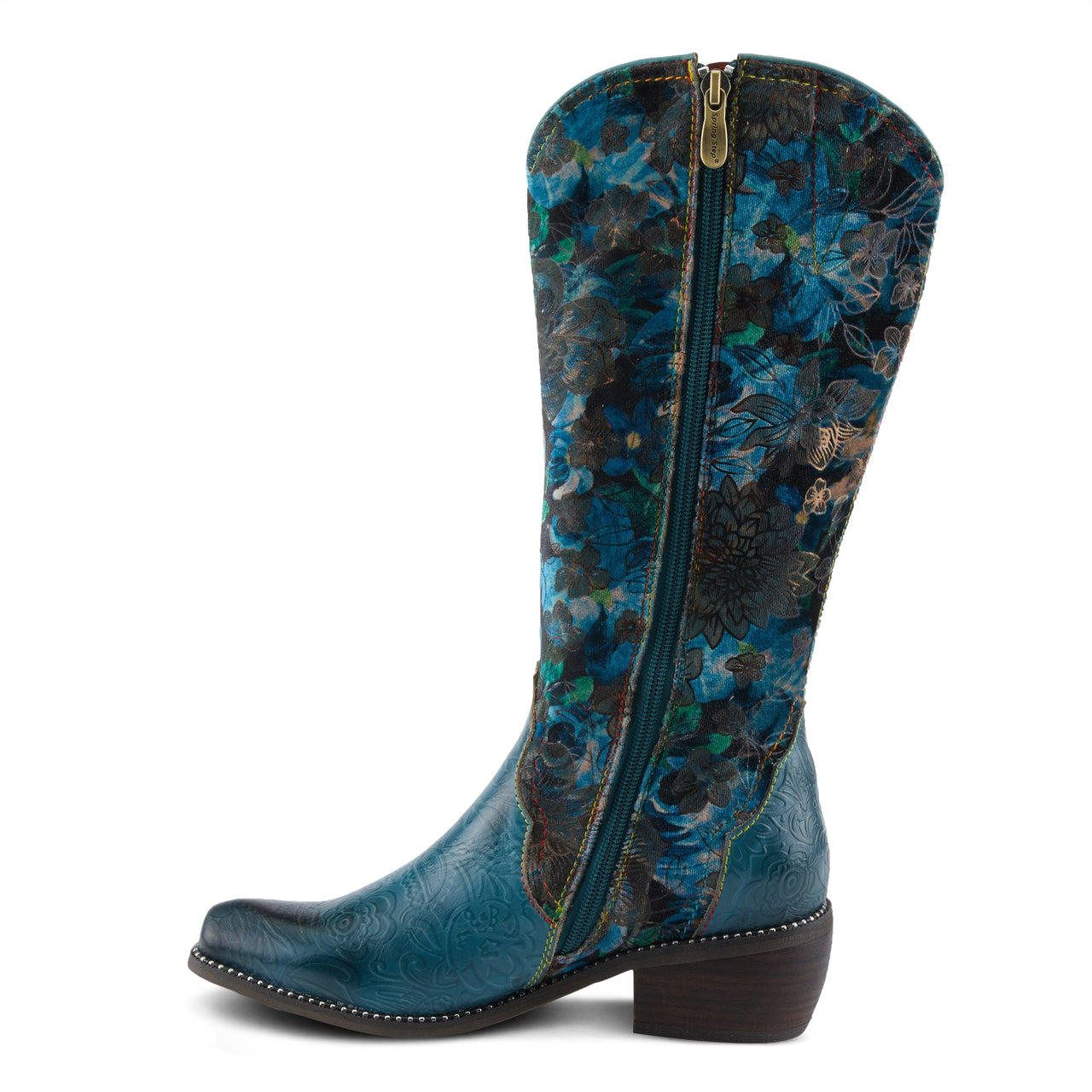 L'Artiste Rodeoqueen-Viv Boots: Vintage-inspired hand-painted leather