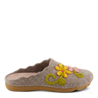 Thumbnail for Classic FLEXUS ROSEBURG SLIPPERS in wine color with a cozy faux fur collar