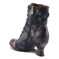 Thumbnail for Beautiful hand-painted leather L'ARTISTE ROSELIA-STUNIN boots with stunning floral design