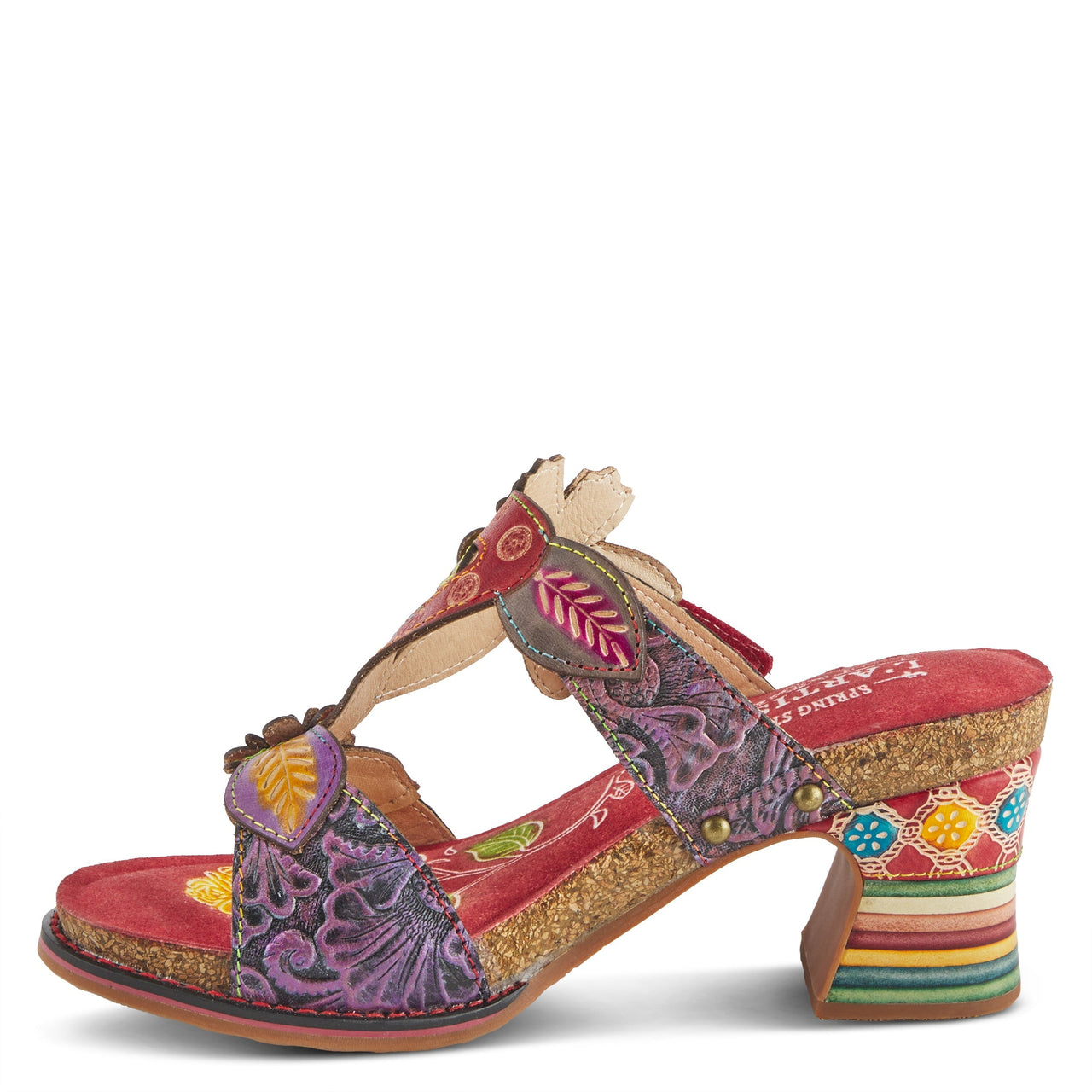 L'ARTISTE ROSSIE HEELED SANDALS with rubber outsole for traction