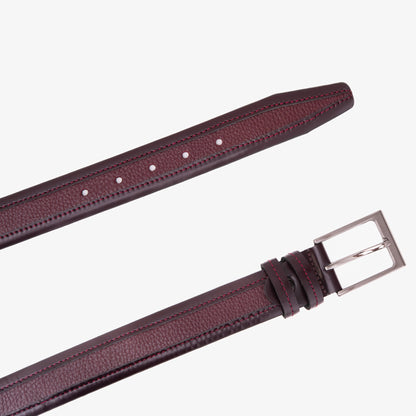 The Everest & Rockwell BurgundyLeather Belt
