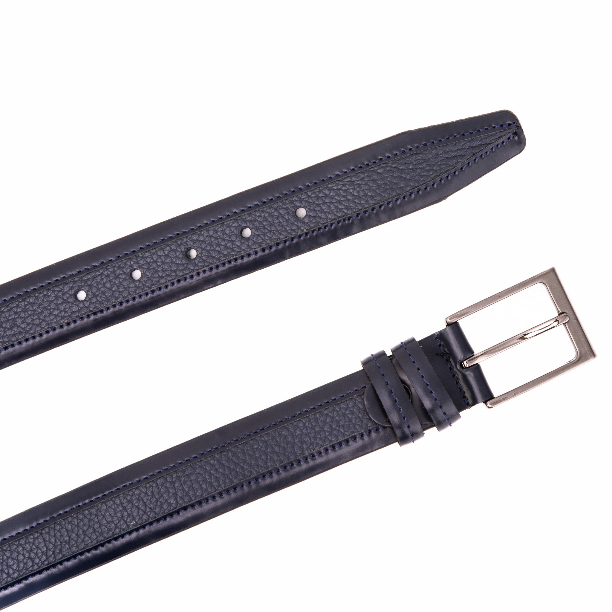 The Everest & Rockwell Navy Blue Leather Belt