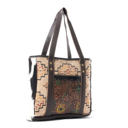 Fleur  Hand-Tooled Bag