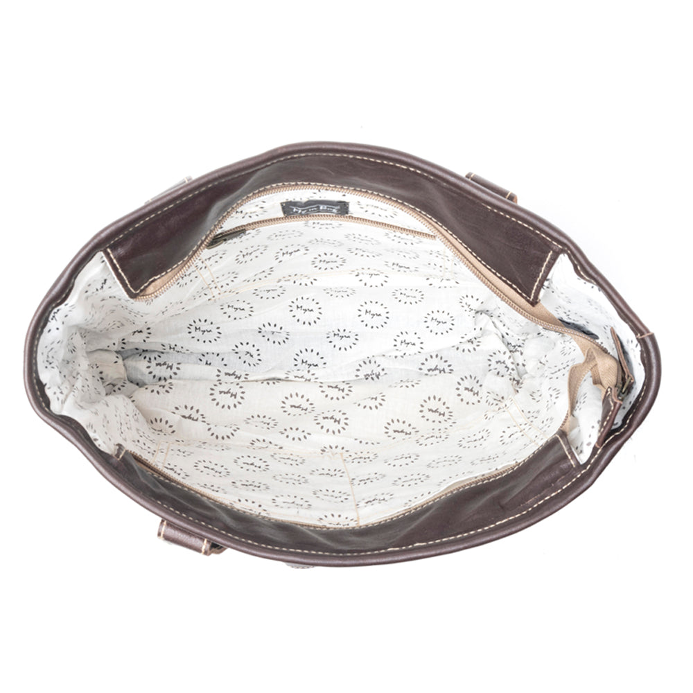 Fleur  Hand-Tooled Bag