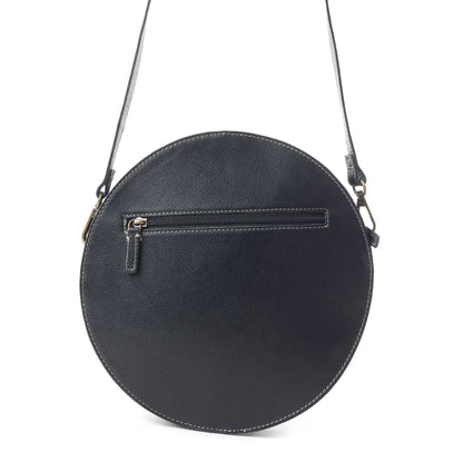 FLAX BLOSSOM ROUND BAG