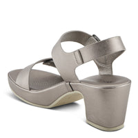 Thumbnail for Spring Step Shoes Patrizia Sandlin Sandals in tan with criss-cross straps and cushioned footbed for all-day comfort and style