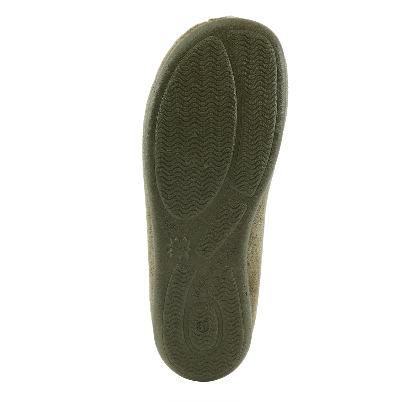 Flexus Sayge slippers in taupe with soft textile uppers and flexible midsoles