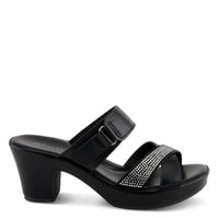 Thumbnail for  Black Spring Step Shoes Patrizia Scalan Sandals with a supportive and secure fit