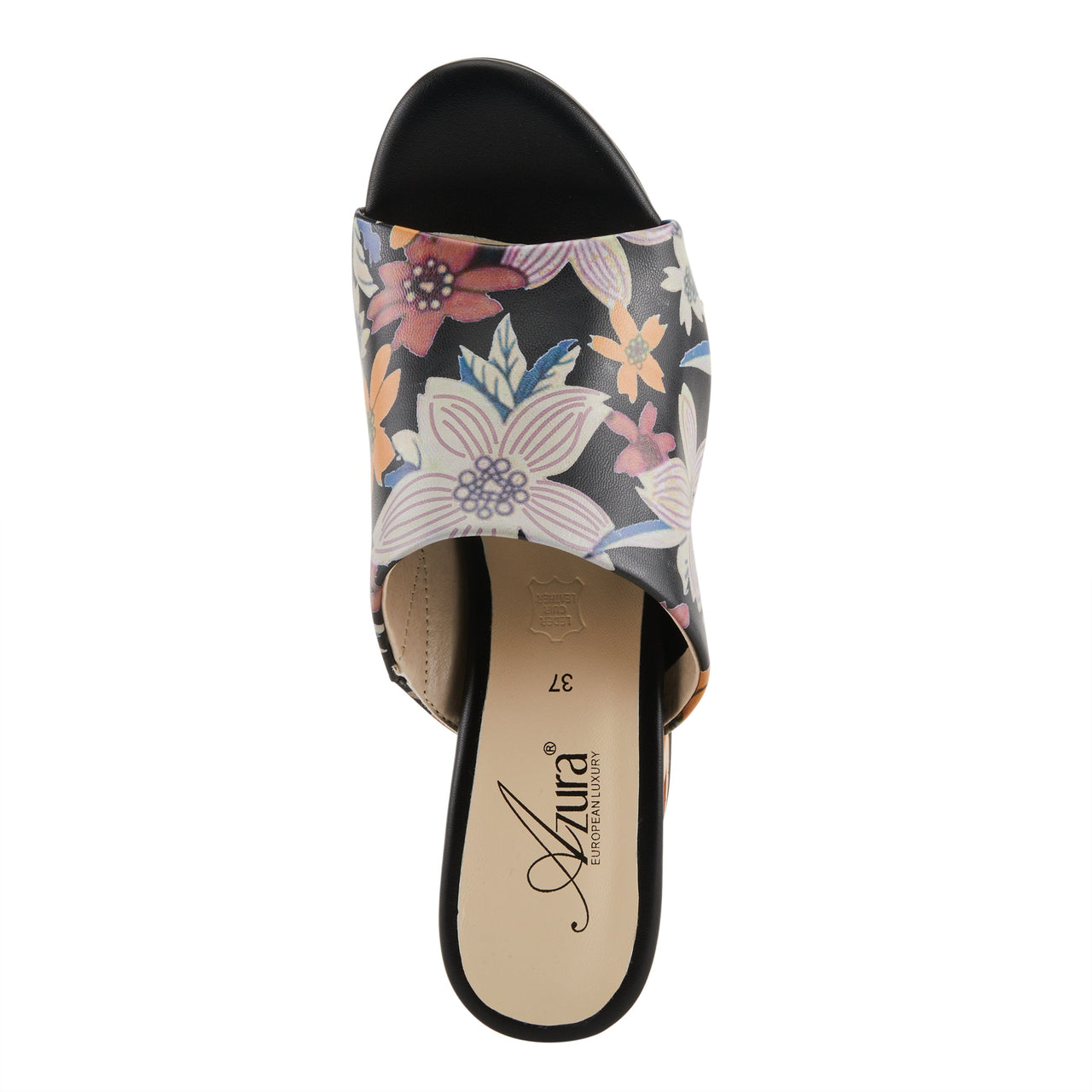  Spring Step Shoes Azura Sculptor Sandals with Laser-cut Floral Details