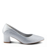 Thumbnail for  Chic white leather slingback flats with pointed toe and buckle