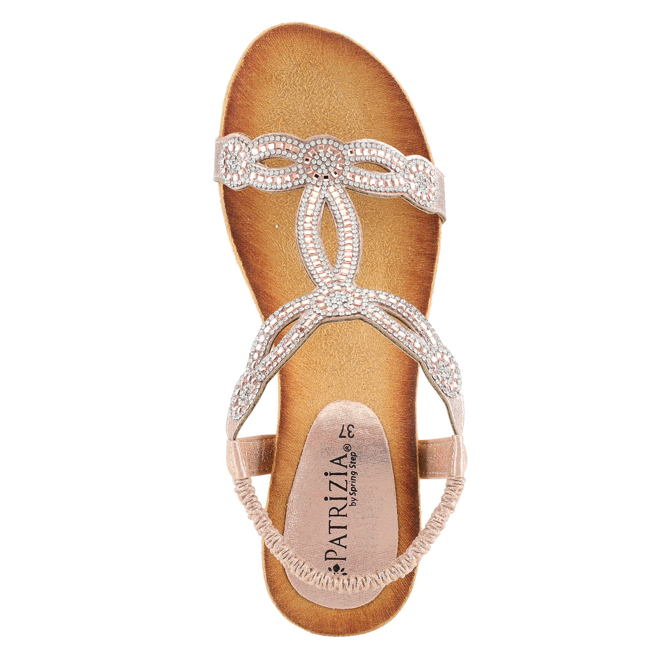 PATRIZIA SHINING T-STRAP SANDALS