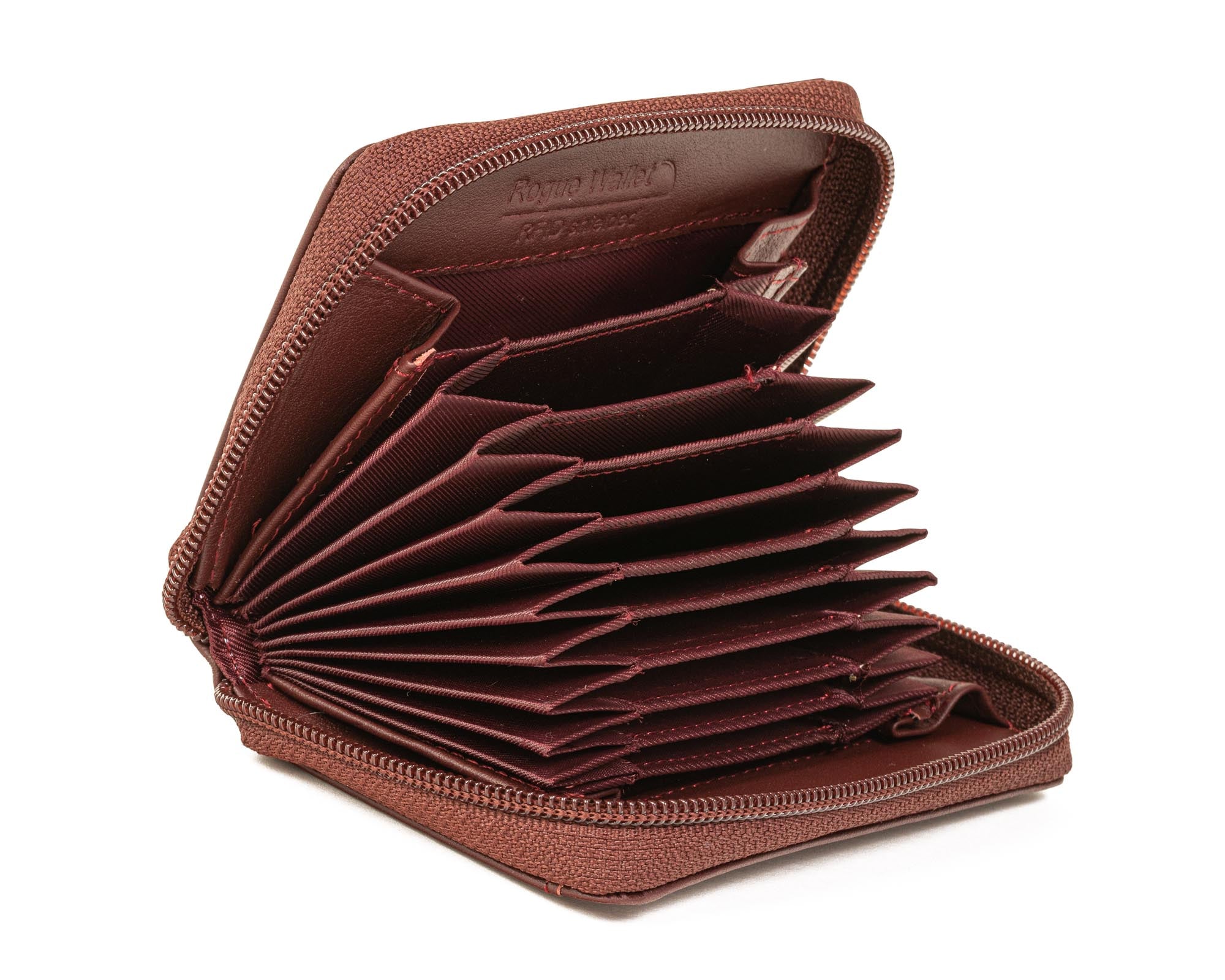 Accordion Zip Wallet - RFID Blocking