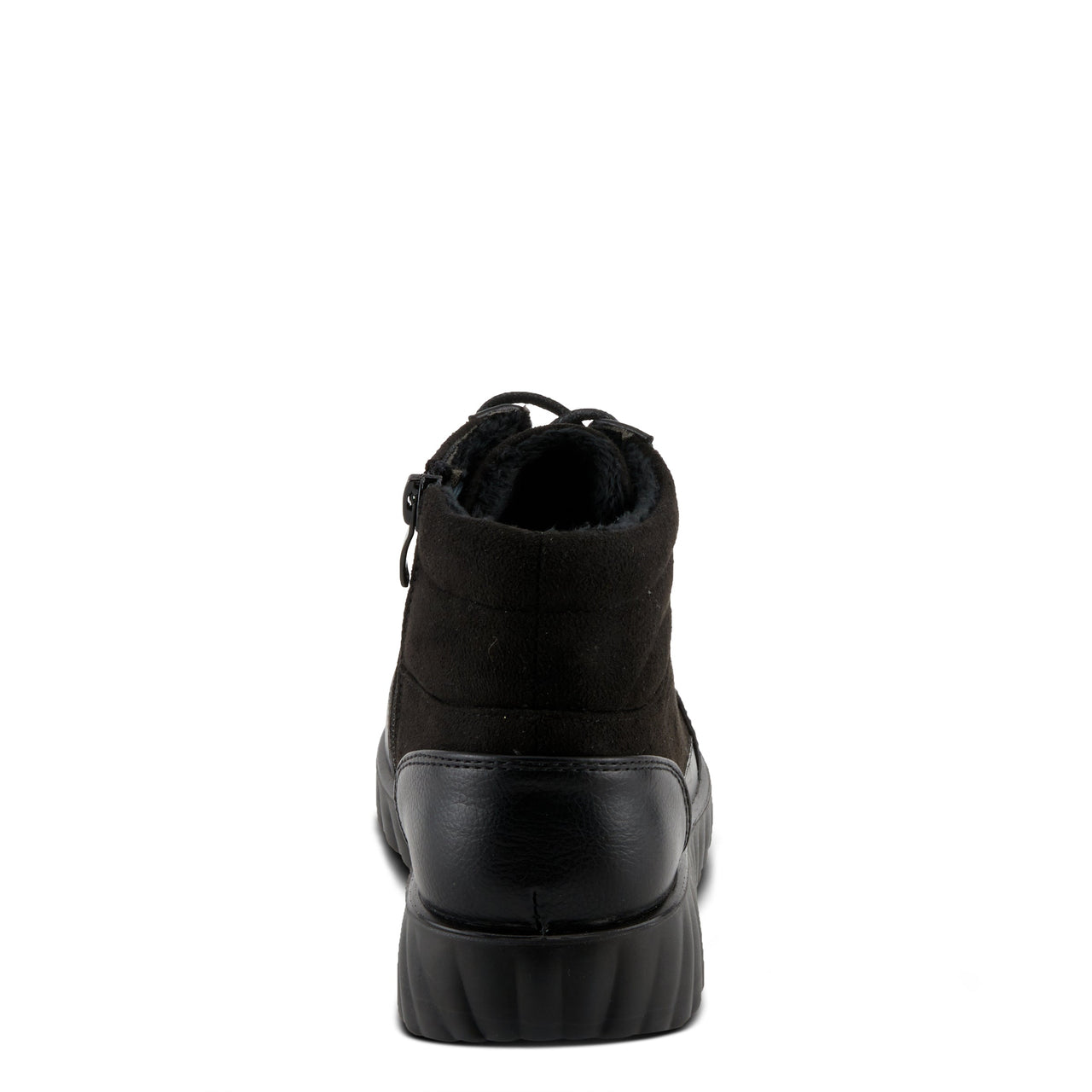 Stylish and comfortable FLEXUS SONATA BOOTS in black leather with side zipper and low heel