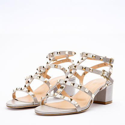 The Nejapa Beige Leather Multi Strap Women Sandal