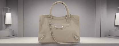Balenciaga Le City Medium Handbag Lambskin Leather