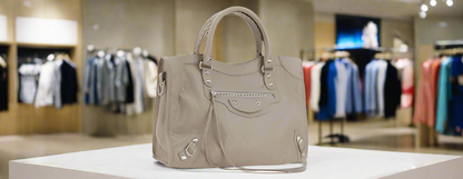 Balenciaga Le City Medium Handbag Lambskin Leather