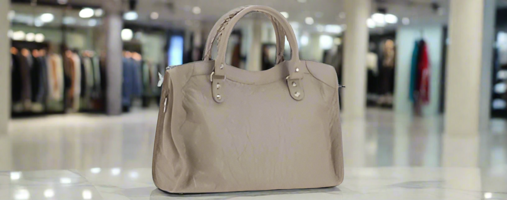 Balenciaga Le City Medium Handbag Lambskin Leather