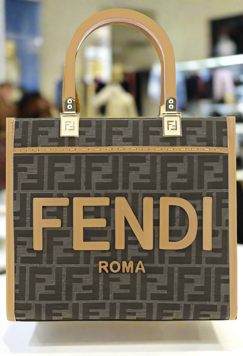 FENDI "ROMA" women's shopping bag