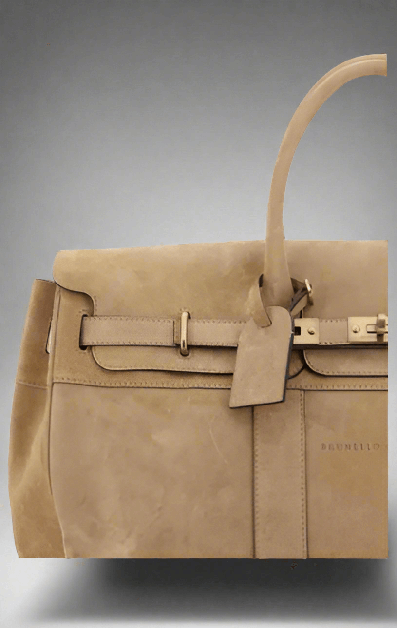 Brunello Cucinelli men's beige COUNTRY TRAVEL BAG