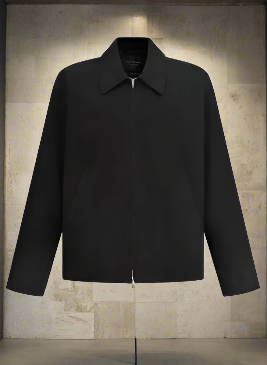 Balenciaga Men's Oversized Jacket Classic Collar Black