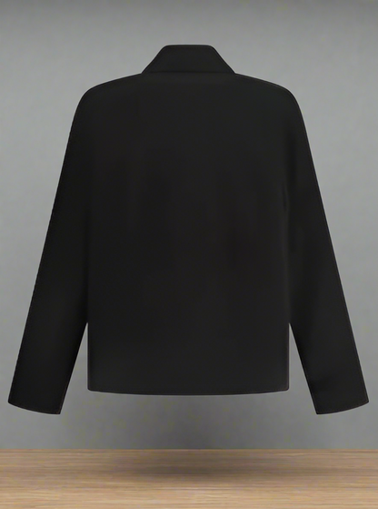 Balenciaga Men's Oversized Jacket Classic Collar Black