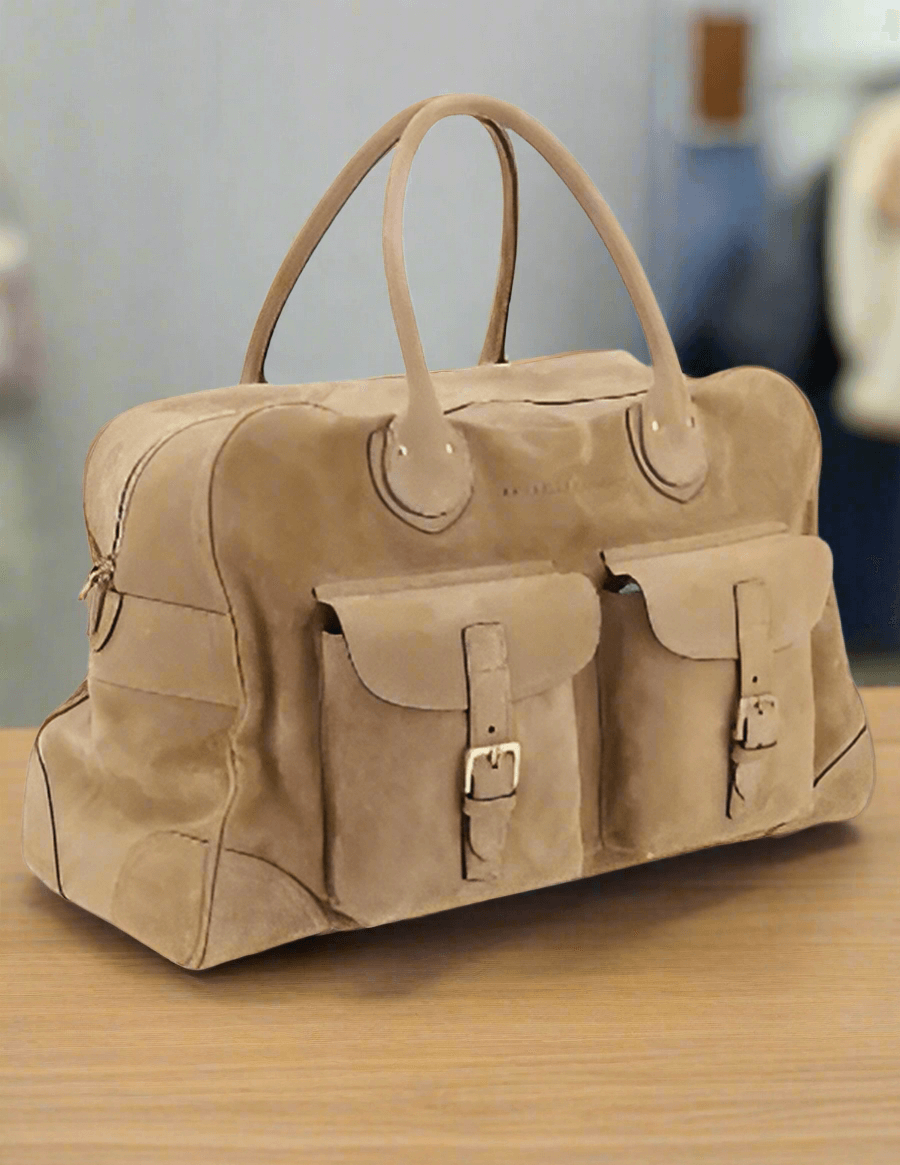 Brunello Cucinelli SUEDE TRAVEL BAG