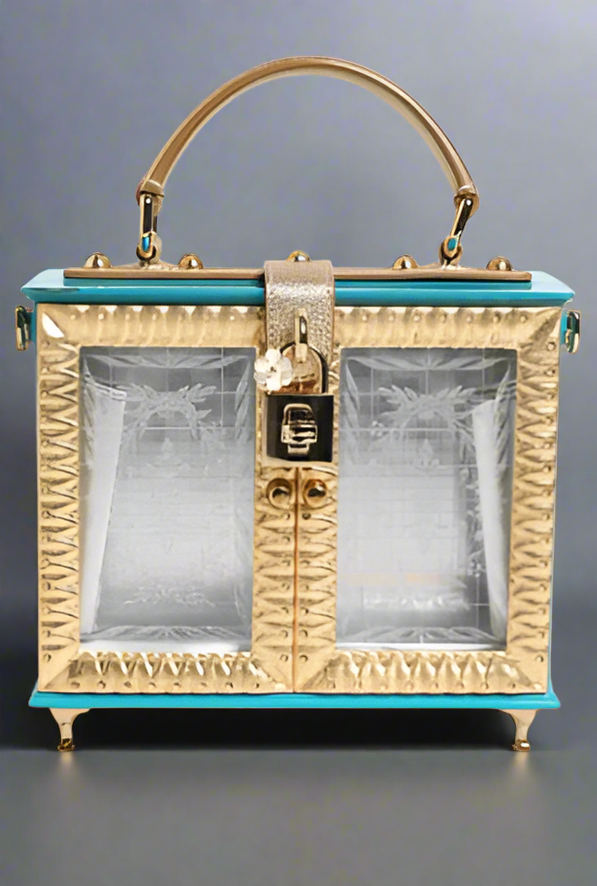 Dolce & Gabbana (Preloved)TURQUOISE MISS DOLCE TOP HANDLE BAG