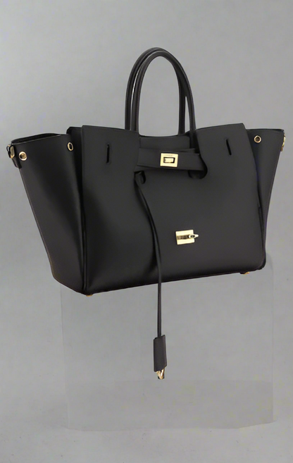 BALENCIAGA BLACK BEL AIR SMALL SHOULDER BAG