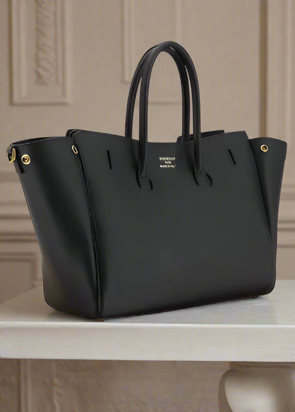 BALENCIAGA BLACK BEL AIR SMALL SHOULDER BAG