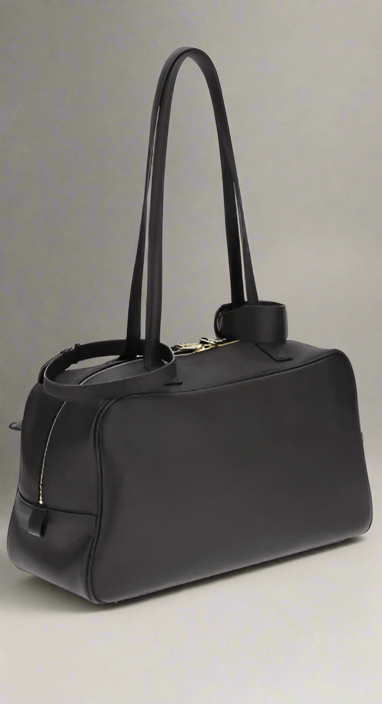 Balenciaga Carrie Medium Bowling Shoulder Bag Leather