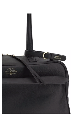 Balenciaga Carrie Medium Bowling Shoulder Bag Leather