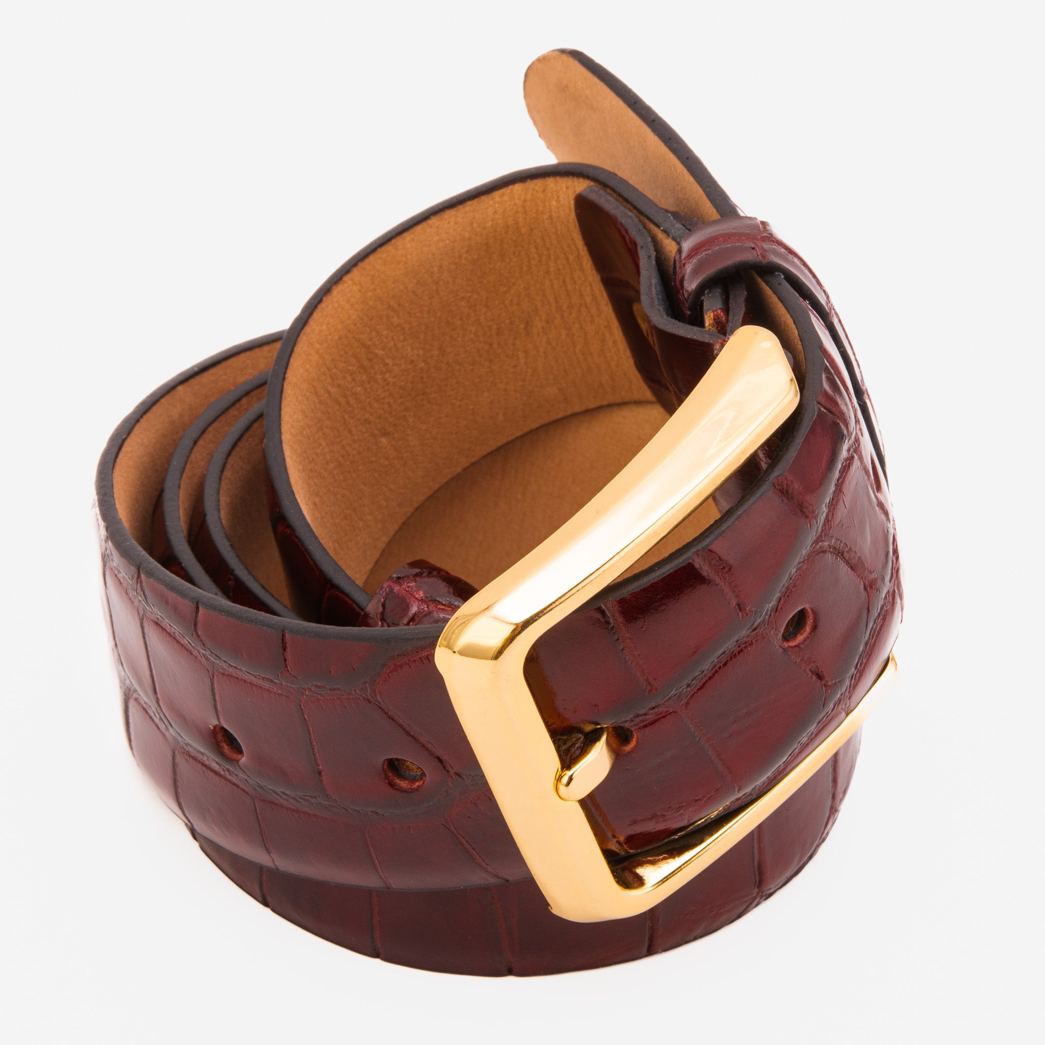 Vinci Leather Shoes The Strat Burgundy Leather Belt