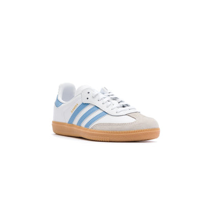 Adidas Samba OG Kids Shoes - White/Ash Blue