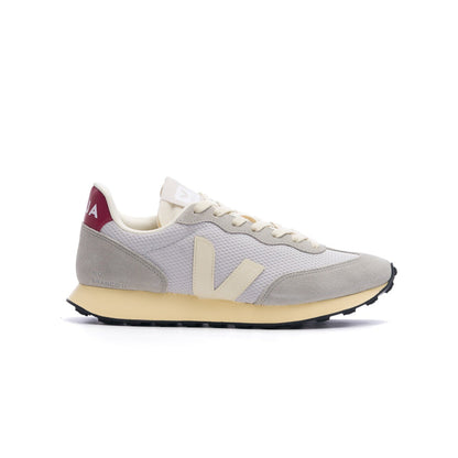 Veja Rio Branco II Alveomesh Shoe - Light Grey/Pierre/Marsala