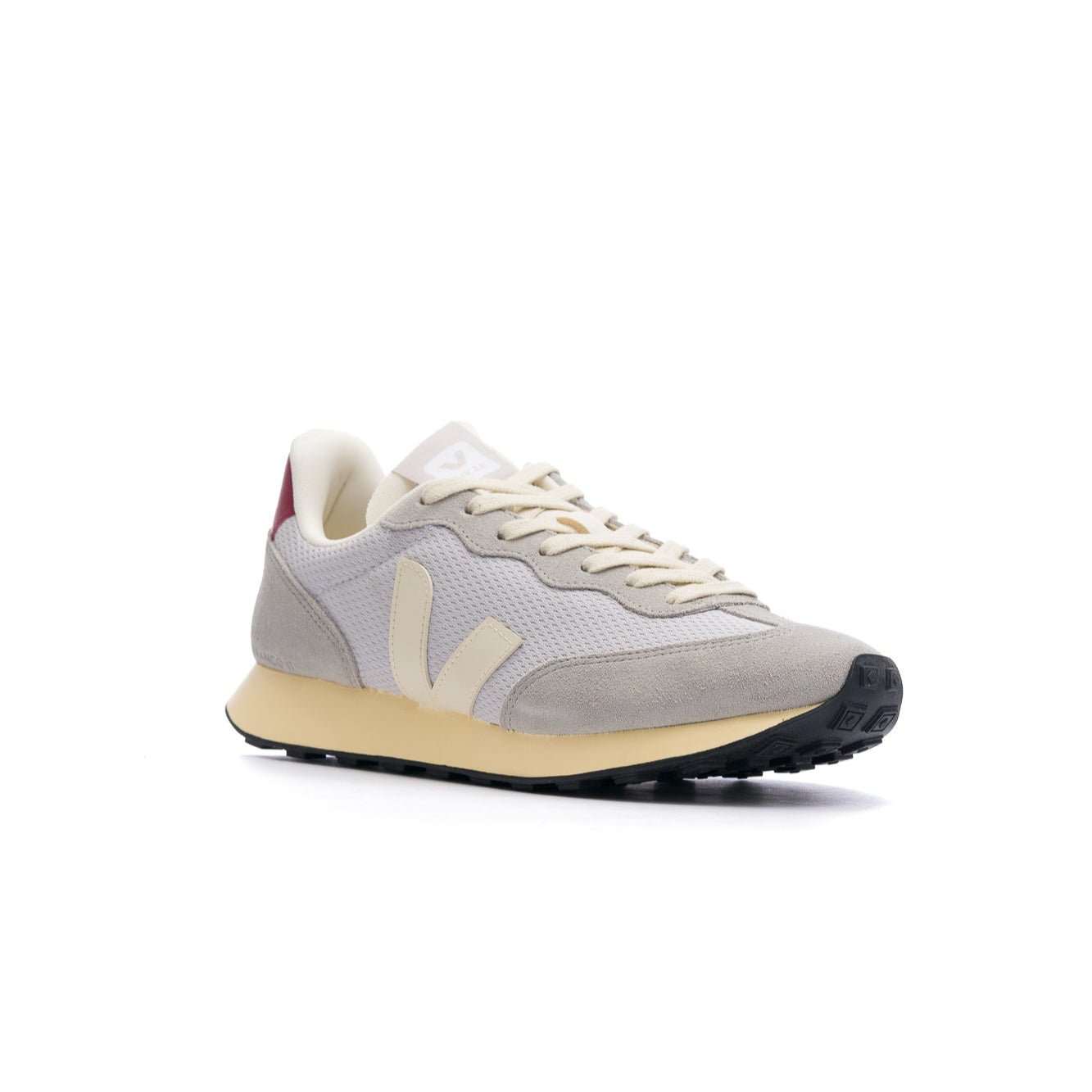 Veja Rio Branco II Alveomesh Shoe - Light Grey/Pierre/Marsala