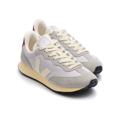 Veja Rio Branco II Alveomesh Shoe - Light Grey/Pierre/Marsala