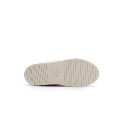 Veja Small V-10 Leather Kid's Shoe - Pure Pekin Nautico