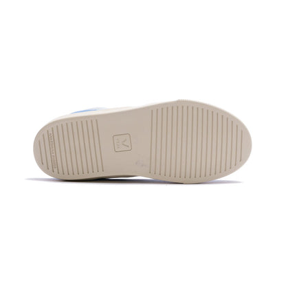 Veja Small V-10 Leather Kid's Shoe - Ice Multico Indigo