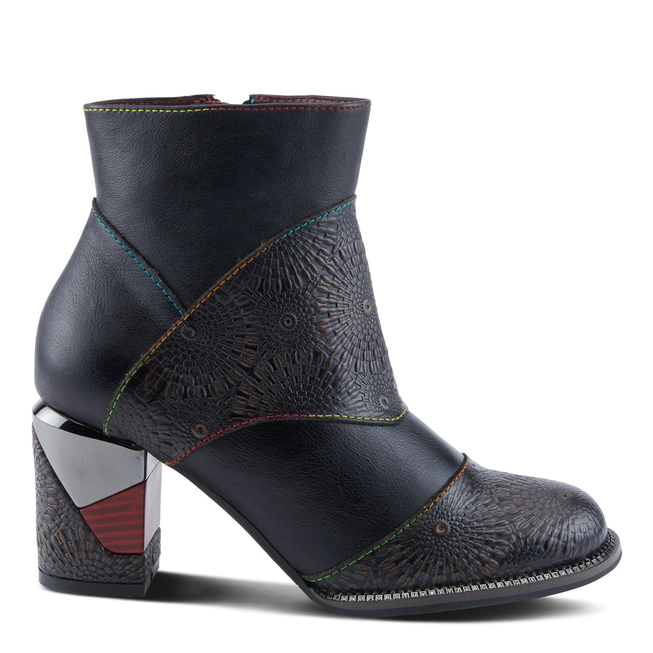 L'ARTISTE TOPANGA BOOTS with Stacked Heel and Inside Zipper Closure