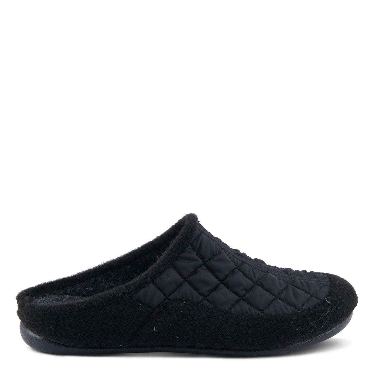 Comfortable Spring Step Men Twiled Slippers in black color with durable rubber sole