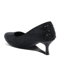 Thumbnail for Glamorous Patrizia Tyanna shoes in sequin embellished black with high heel