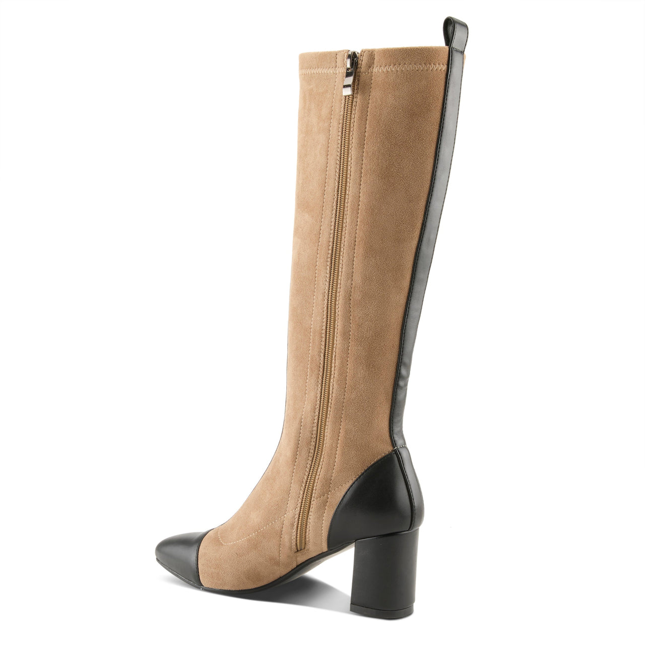  Classic knee-high PATRIZIA TYASIA BOOTS in rich cognac color